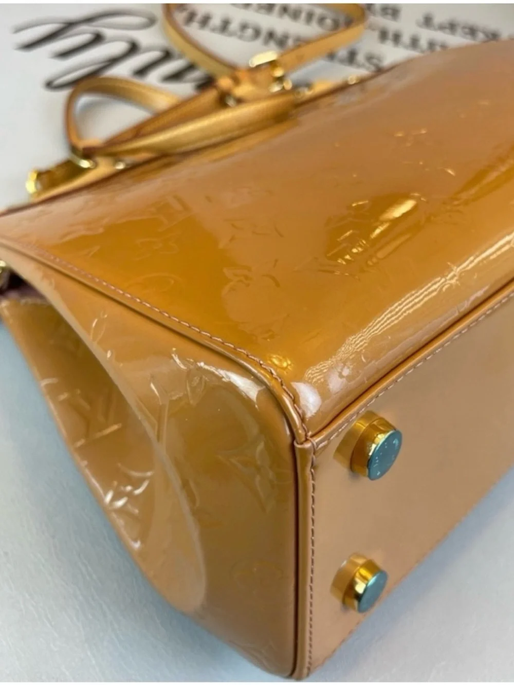 Louis Vuitton Vernis Blair MM Monogram Dune Shoulder Bag